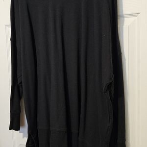 LuLaRoe Black Ribbed Crewneck Shirt